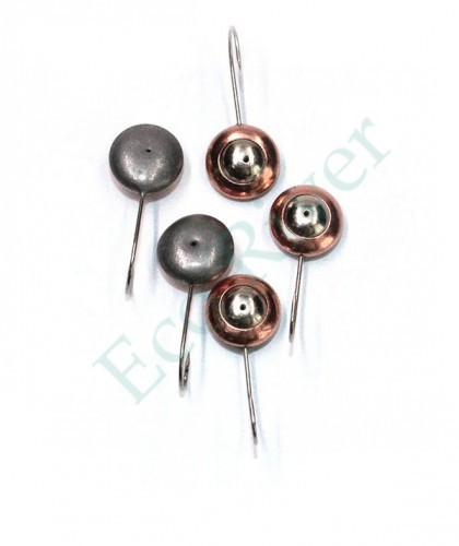 Мормышка паяная Яман Глаз окуневый, вес 1,26 г, никель (уп. 5 шт.)