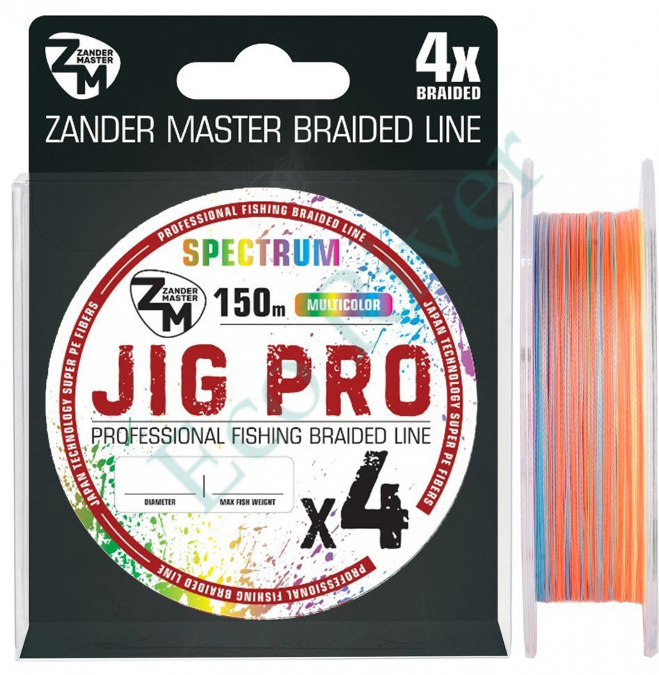 Леска плетёная ZM Jig Pro 0.14 150м multi
