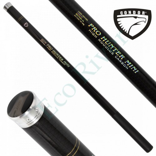 Удилище Condor Pro Hunter mini без колец , длина 5 м, тест 10-30 гр, carbon