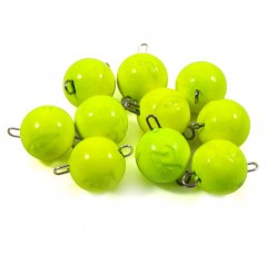 Груз Чебурашка окрашенный разборный Яман (10 шт.) - 24 гр., жёлтый/250/