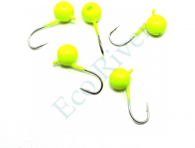 Мормышка вольфрамовая Яман Шар с ушк, р.6,вес 2,20 цв.лимон(уп.5 шт.)