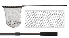 Подсак Kyoda LNK-248070 складной, закругл., прорезин.ткань, ручка carbon 1,8 м, размер 80*70 см