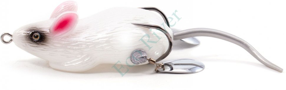 Мышь-незацепляйка Namazu MOUSE с лепестками, 76 мм, 26 г, цвет 16, крючок-двойник YR Hooks (BN) #2/0