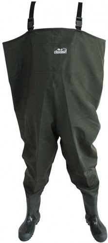 Полукомбинезон рыбацкий Следопыт ПВХ XXXL, р. 46, цв. олива/5/