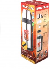 Термос   Биосталь-СПОРТ   универсальный с ручкой, 1,8 л/12/