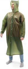 Плащ-дождевик Следопыт, EVA, 68х120 см., на кнопках, с капюшоном, цв. army green, р. 48-50/50/100/