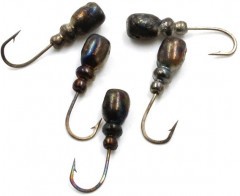Мормышка Яман Немка с отв.,цв.BN, вес 0,8 г (уп. 5 шт.)