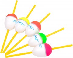 Поплавок Яман Капля сквозной, пенопласт, 4,5 г, цвет в ассорт. (уп. 5 шт)