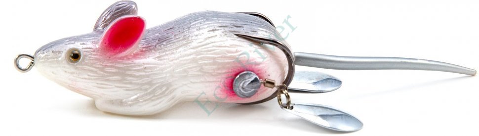 Мышь-незацепляйка Namazu MOUSE с лепестками, 76 мм, 26 г, цвет 17, крючок-двойник YR Hooks (BN) #2/0