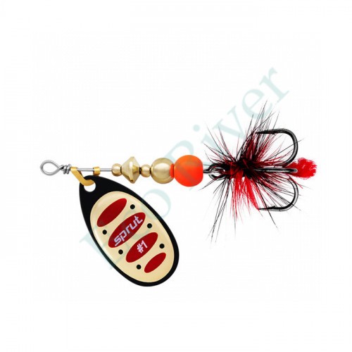Блесна Sprut Alba Ball System Spinner №5 19г/BKGR