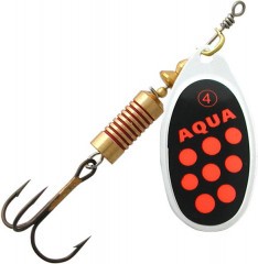 Блесна AQUA AGLIA 02,0g, лепесток № 0, цвет A0-19 (черный, красный)