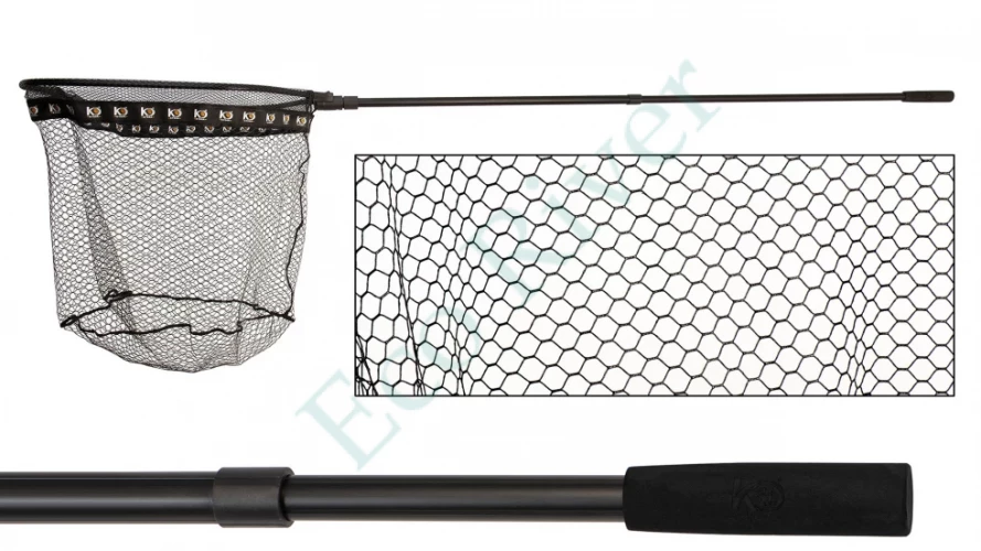 Подсак Kyoda LNK-258070 складной, прямоуг., прорезин.ткань, ручка alum 1,8 м, размер 80*70 см