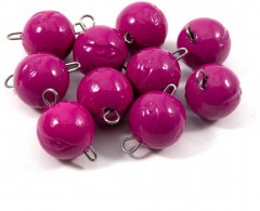 Груз Чебурашка окрашенный разборный Яман (10 шт.) - 24 гр., фиолетовый/250/