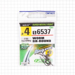 Крючок Owner Worm BH-Round BC №4 9шт