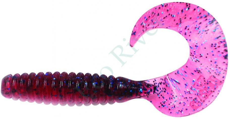 Твистер Yaman PRO Spiral, р.2.5 inch, цвет #04 - Grape (уп.10 шт)