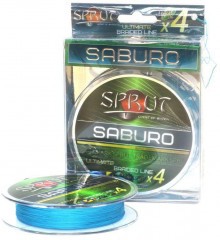 Леска плетёная Sprut Saburo Soft Ultimate X4 sky blue 0.18 95м
