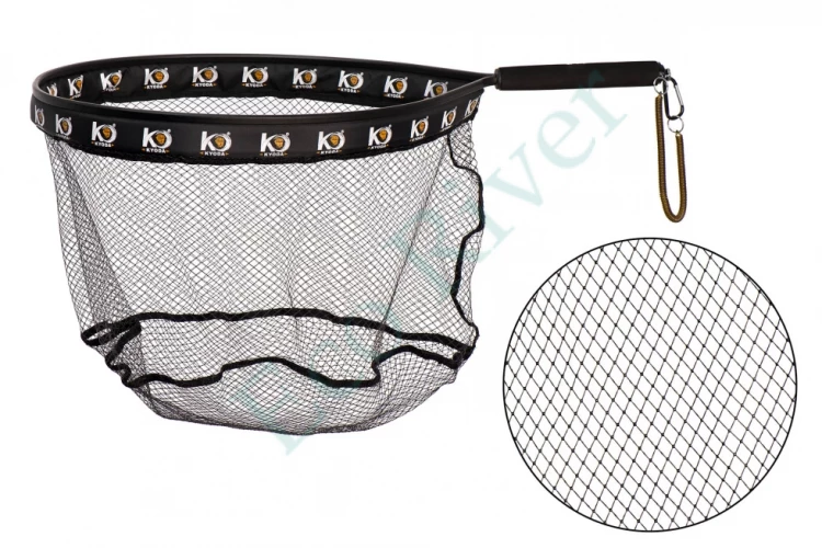 Подсак Kyoda LNK-265040 нескладной, круглый, прорезин.ткань, ручка EVA 20 см, размер 50*40 см