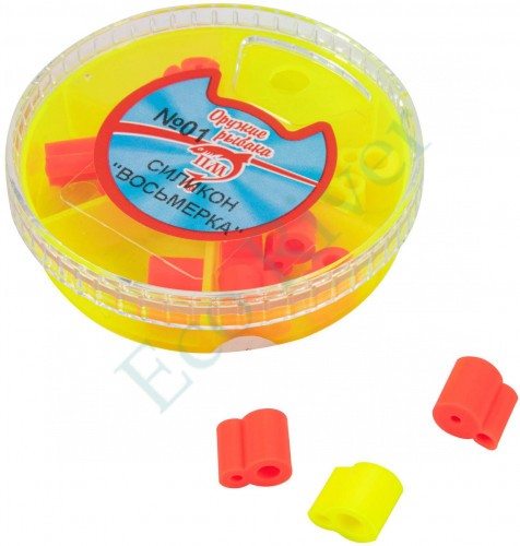 Набор силиконовых кембриков Пирс Мастер Крепление сторожка №1 D 2,5×1,4-3,5×2,1, цв. микс/100/