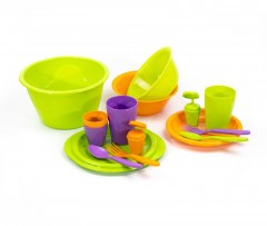 Набор для пикника Следопыт «Siesta» пластик, на 2 персоны, сумка/16/