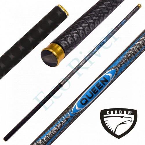 Удилище Condor Queen, без колец, длина 5 м, тест 15-40 гр, carbon IM-8