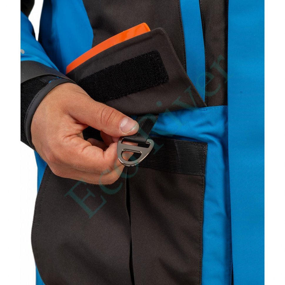 Костюм рыболовный Graff зимний (поплавок, до -15 гр.) размер 3XL/176-182 (Bratex 8000, черно-голубой)