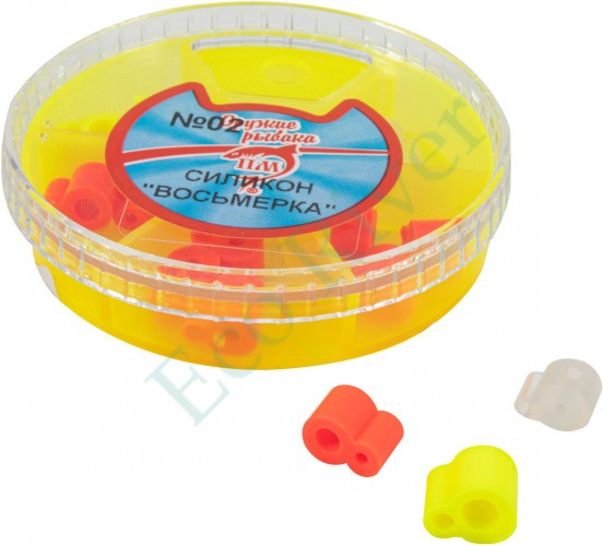 Набор силиконовых кембриков Пирс Мастер Крепление сторожка №2 D 2,1×1,4-3,5×2,2, цв. микс/100/