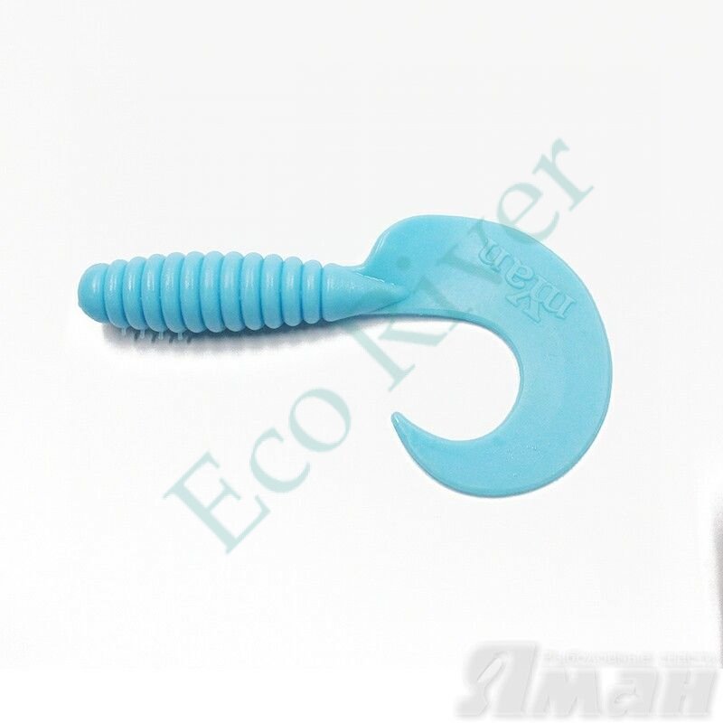 Твистер Yaman Spiral, р.3,5 inch, цвет # 12 - Menthol (уп. 10 шт.)