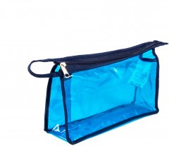 Косметичка Следопыт, 12х20х6 см, ПВХ, на молнии, цв. синий/50/