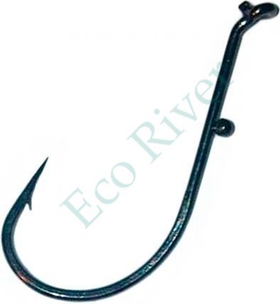 Крючок Easy 2 Hook Pike/Perch/Zander №1/0 black 20шт 090B090