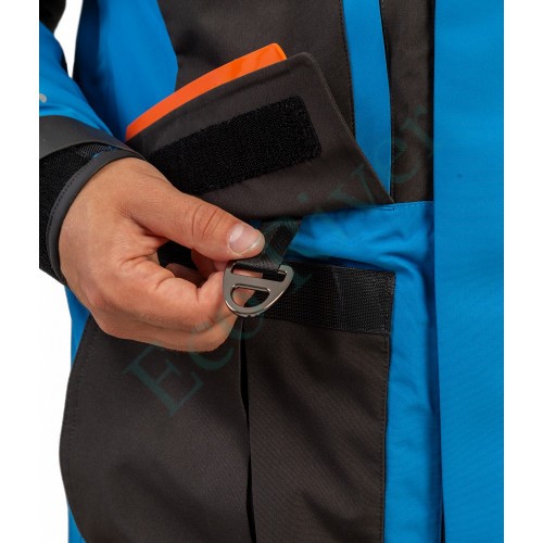 Костюм рыболовный Graff зимний (поплавок, до -15 гр.) размер 3XL/182-188 (Bratex 8000, черно-голубой)