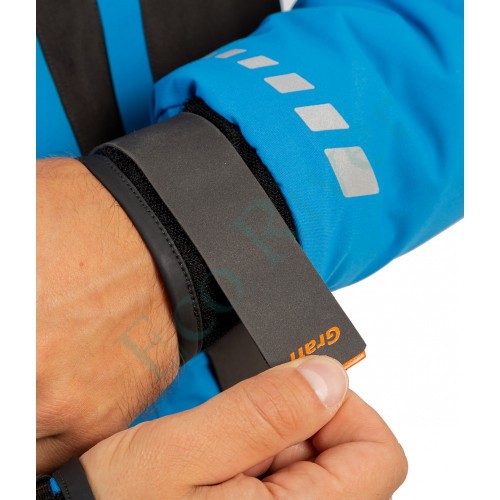 Костюм рыболовный Graff зимний (поплавок, до -15 гр.) размер 3XL/182-188 (Bratex 8000, черно-голубой)