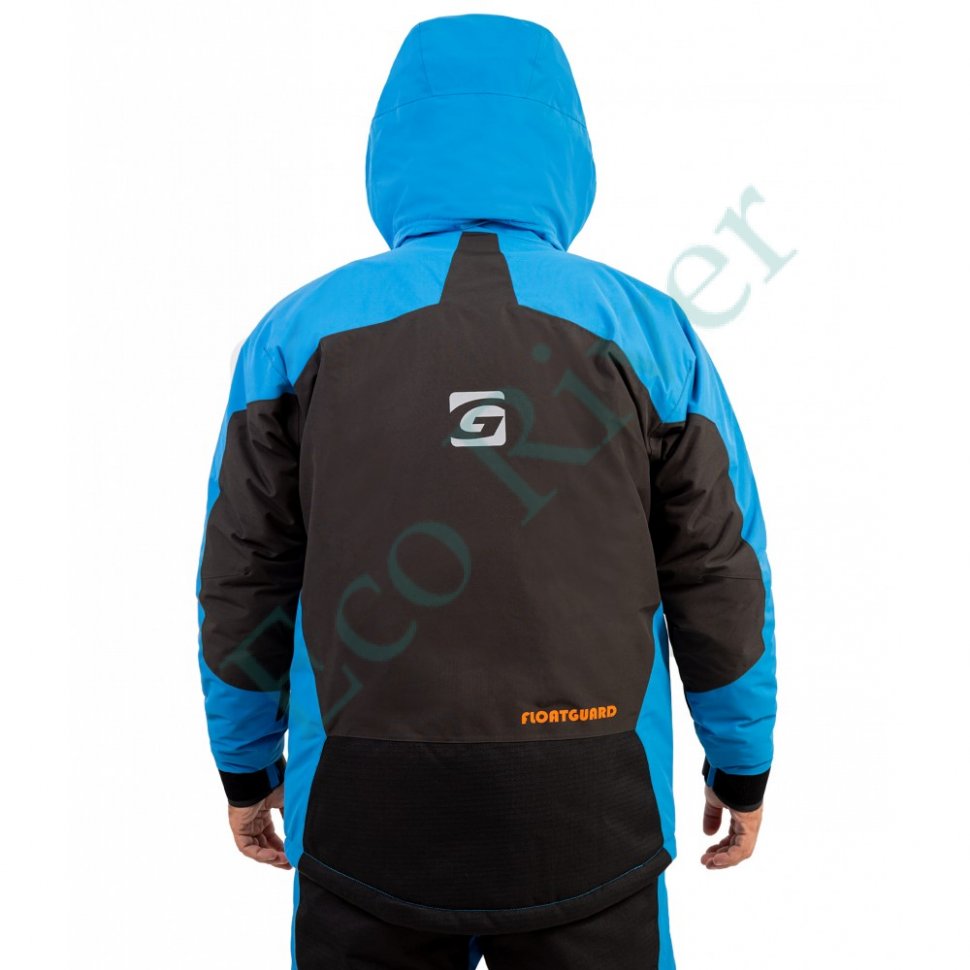 Костюм рыболовный Graff зимний (поплавок, до -15 гр.) размер 3XL/182-188 (Bratex 8000, черно-голубой)