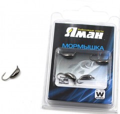 Мормышка вольфрамовая Яман  Банан с ушк, р.3,вес 1,10,цв.черн.никель(уп.5 шт.)