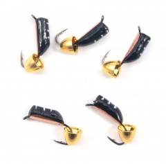 Мормышка вольф. безнасадочная Яман Столбик №8, d-3 мм, L-9,5 мм, вес 1,40 гр., колокол золото , цв