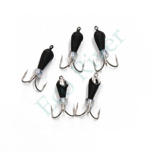 Мормышка вольф. безнасадочная Яман Черт с петлей с коронкой из никеля (короткий), d-3 мм, вес 0,6