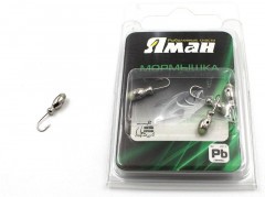 Мормышка Яман щелкун с отв.,цв.NL с фосф. пяткой, вес 0,5 г (уп. 5 шт.)