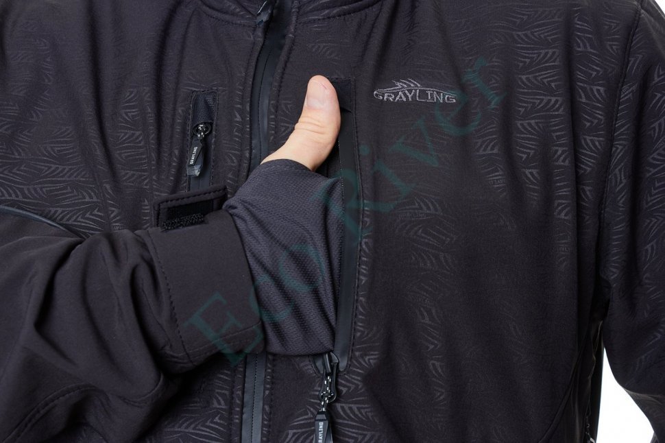 Беринг костюм для рыбалки GRAYLING, софтшелл, черный