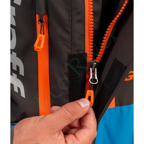 Костюм рыболовный Graff зимний (поплавок, до -15 гр.) размер 4XL/176-182 (Bratex 8000, черно-голубой)