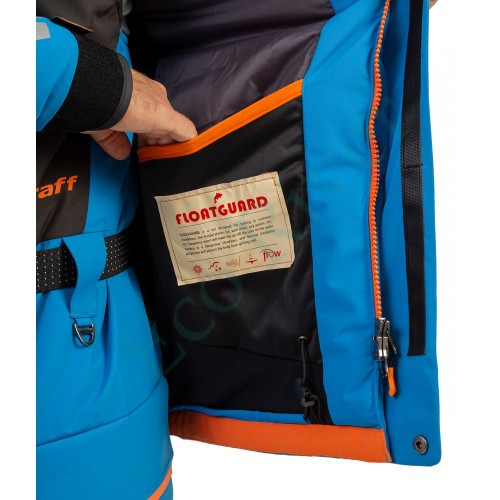 Костюм рыболовный Graff зимний (поплавок, до -15 гр.) размер 4XL/176-182 (Bratex 8000, черно-голубой)