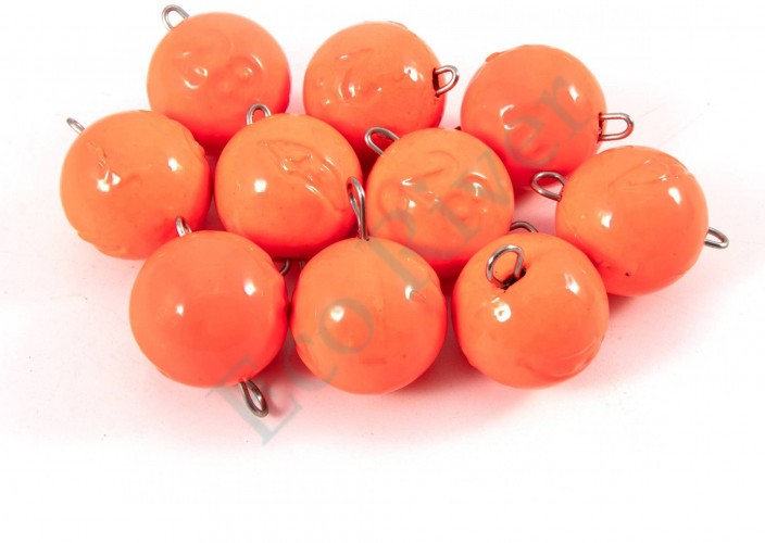 Груз Чебурашка окрашенный разборный Яман (10 шт.) - 28 гр., оранжевый/200/