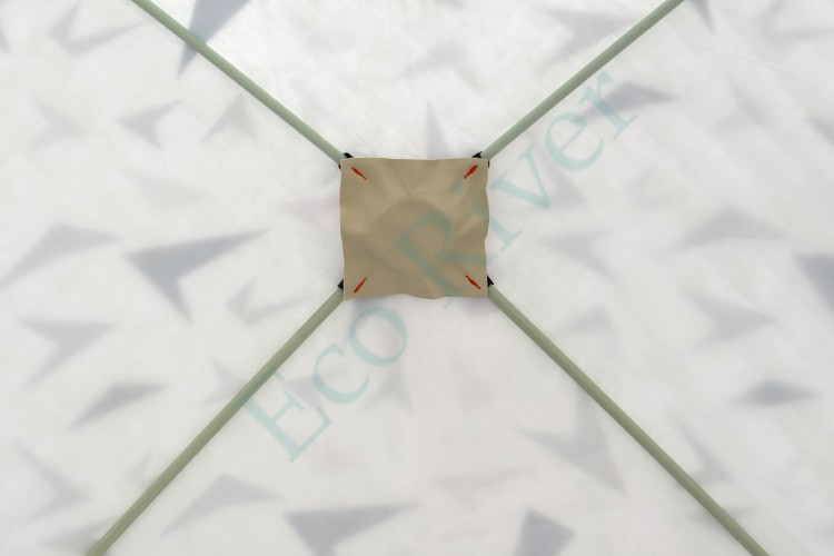 Палатка Куб Condor зимняя утепленная 2,4 х 2,4 х 2,15 белый камуфляж