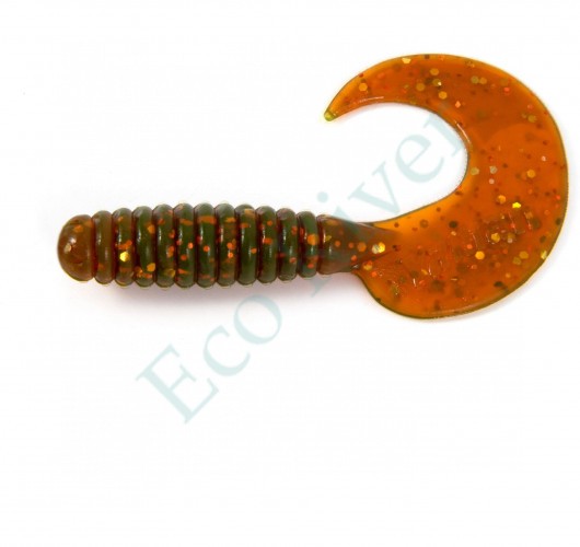 Твистер Yaman PRO Spiral, р.2.5 inch, цвет #09 - Motor Oil (уп.10 шт)