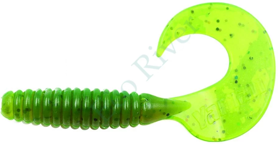 Твистер Yaman PRO Spiral, р.2.5 inch, цвет #10 - Green pepper (уп.10 шт)