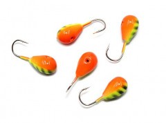 Мормышка вольфрамовая Яман  Капля с отв, р.5, вес1,70,цв.аргиана(уп.5 шт.)