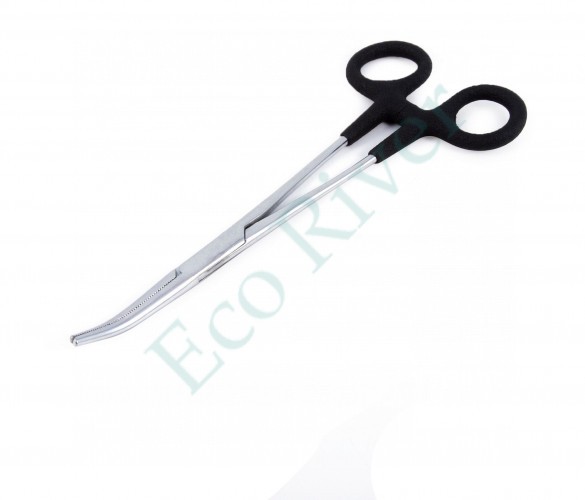 Зажим-корнцанг рыболовный Namazu, L-180 мм, прорезин. ручки, нерж. сталь/200/