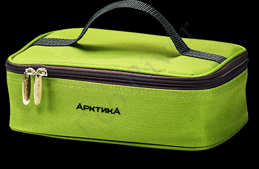 Ланч-сумка Арктика 2л с контейнером и приборами зелен. 020-2000-2