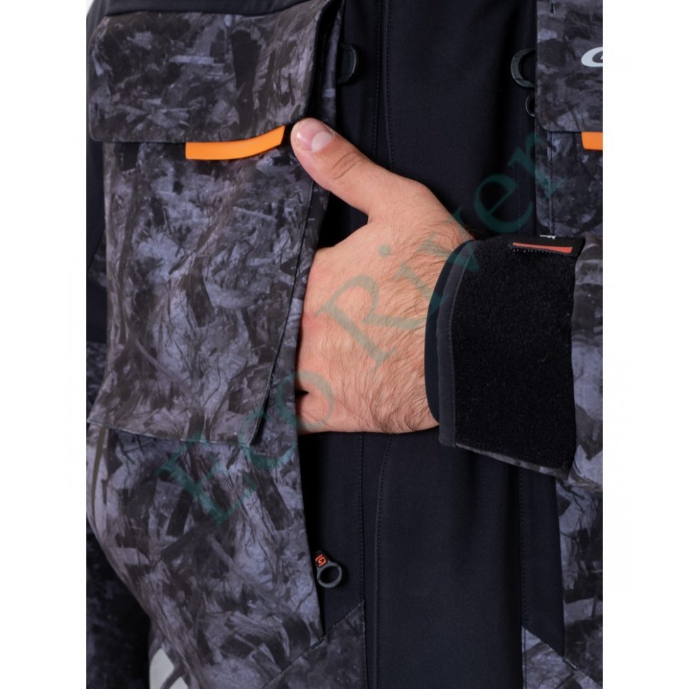 Костюм рыболовный Graff зимний до -50гр. размер 3XL/176-182 (карбон)