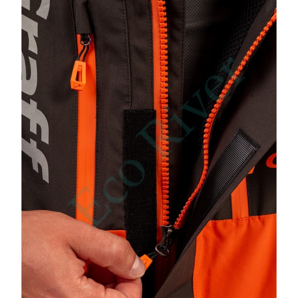 Костюм рыболовный Graff зимний (поплавок, до -15гр.) размер XL/182-188 (Bratex 8000, оранжево-черный)