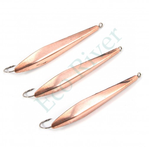 Блесна вертикальная Яман Булава, размер 60 мм, вес 10,7 г, цвет медь (уп.3 шт.)/150/