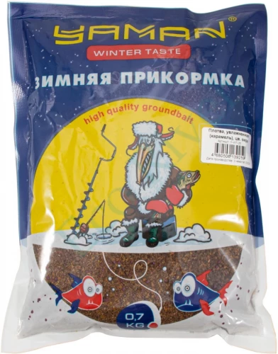 Прикормка Yaman Winter Taste Плотва зимняя увлажненная (карамель), цв. охра, 700 г/20/